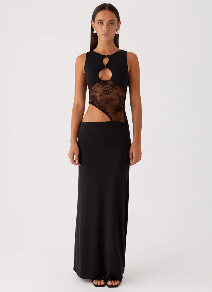 Celeste Lace Cut Maxi Dress