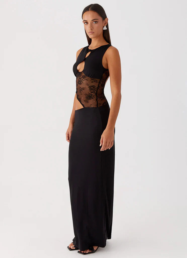 Celeste Lace Cut Maxi Dress