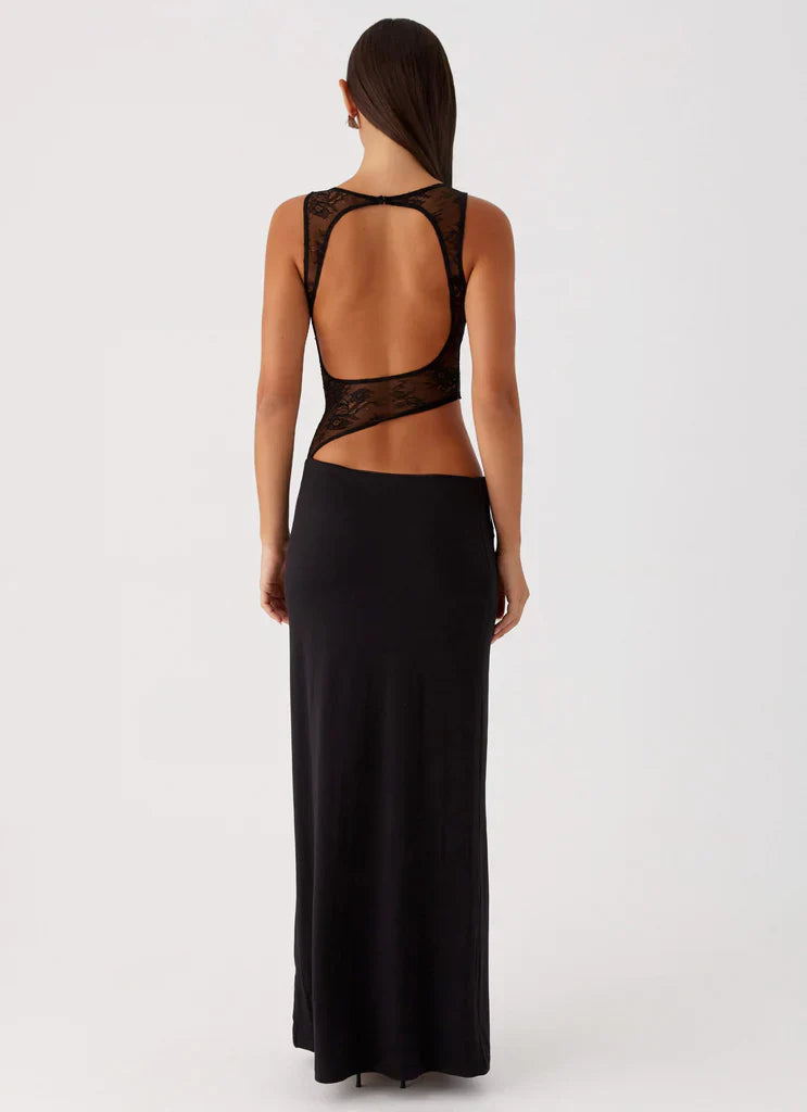 Celeste Lace Cut Maxi Dress