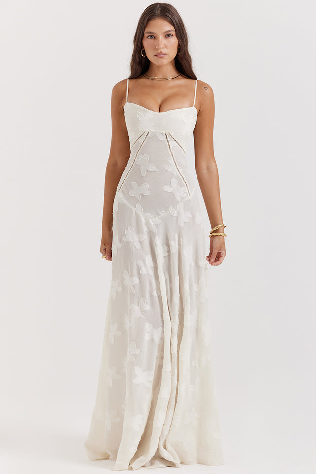 Aleyna Floral Lace Maxi Dress