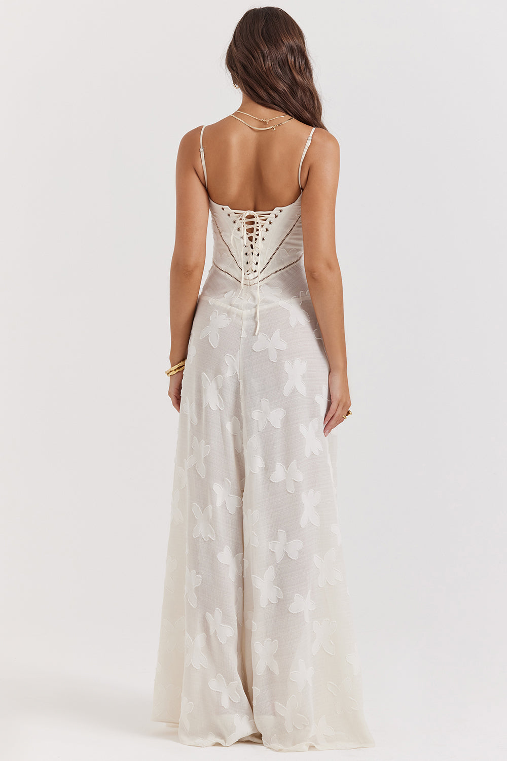 Aleyna Floral Lace Maxi Dress