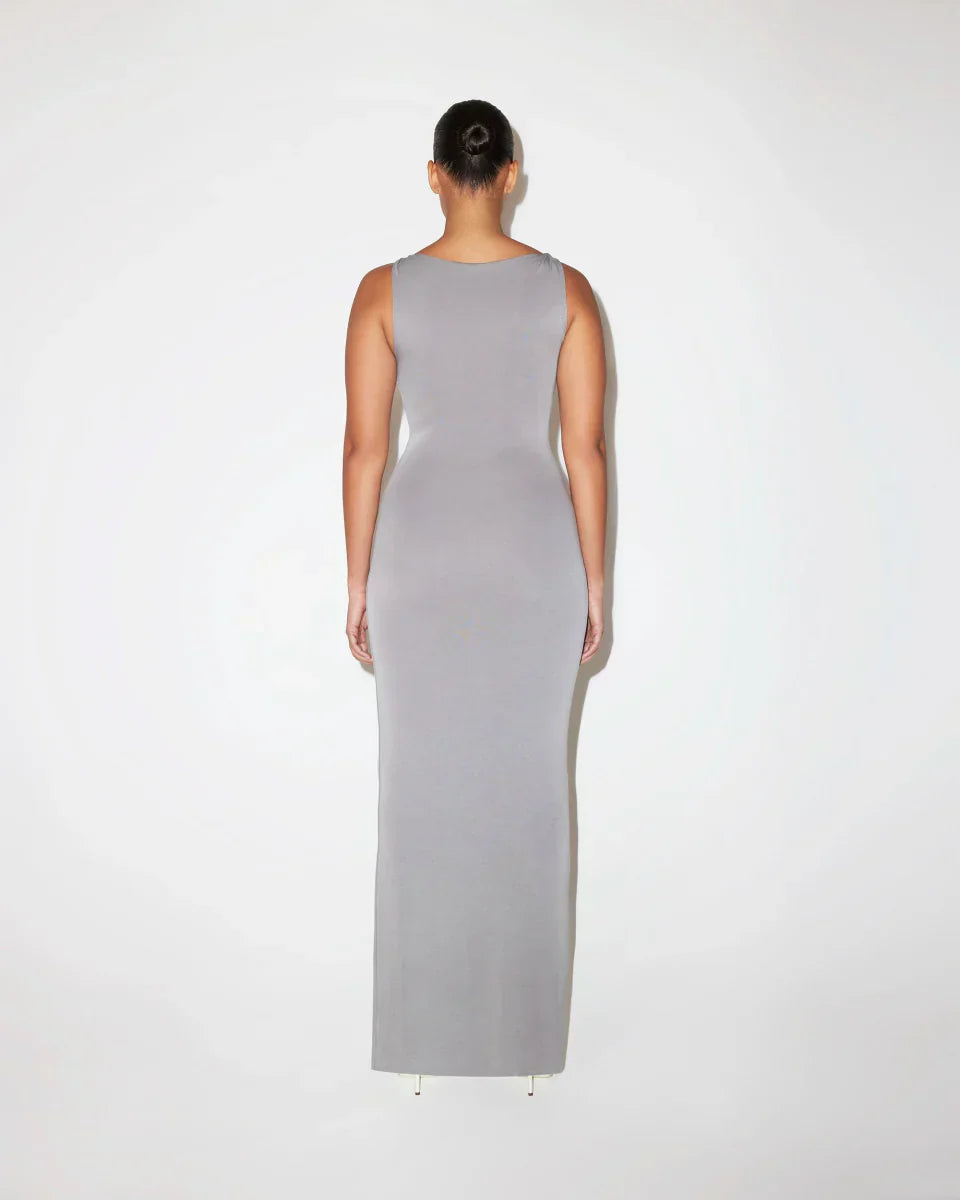Melisa Suede Maxi Dress