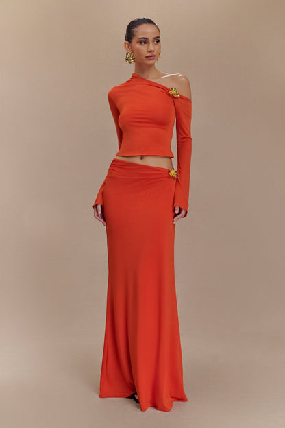 Asymmetrical Maxi Skirt