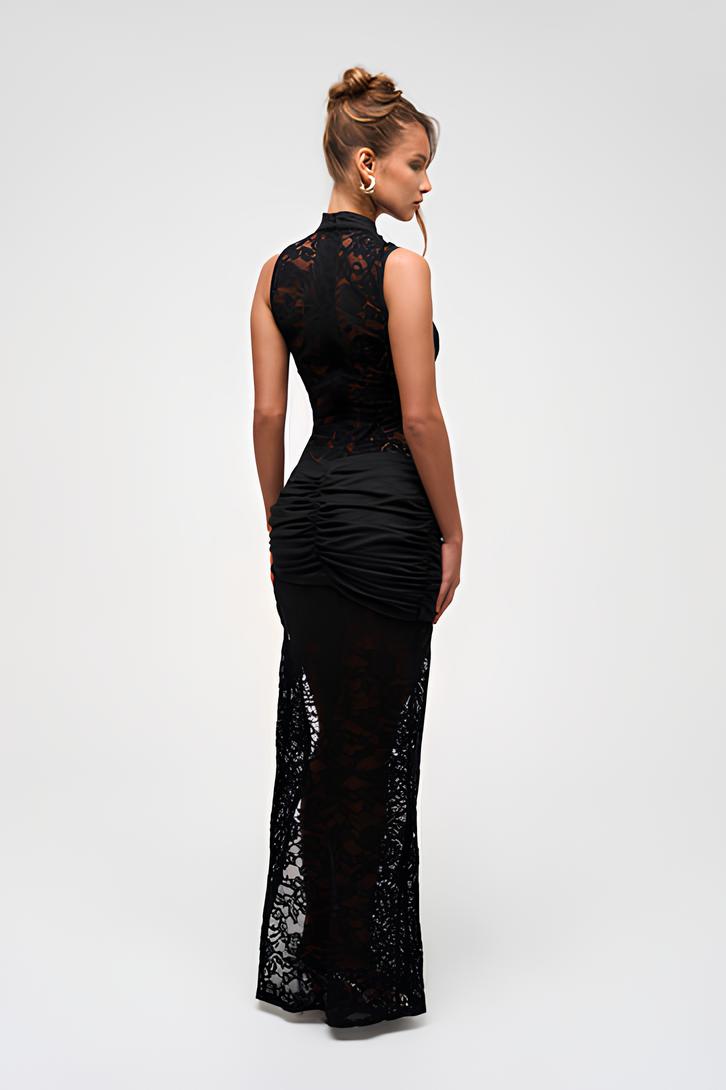 Suniked Formal Mesh Dress