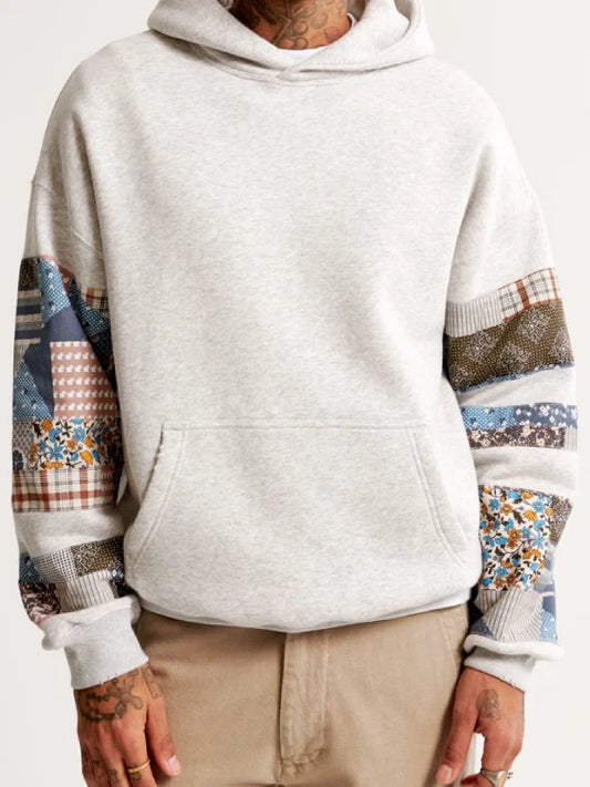 Unisex Patchwork Hoodie