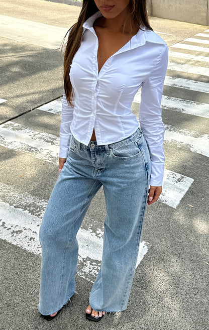 Sirini White Elegance Blouse