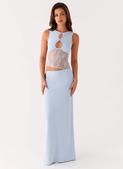 Celeste Lace Cut Maxi Dress