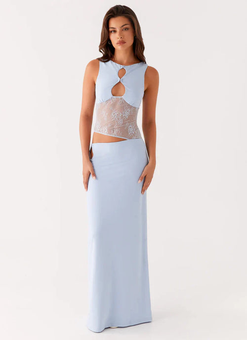 Celeste Lace Cut Maxi Dress