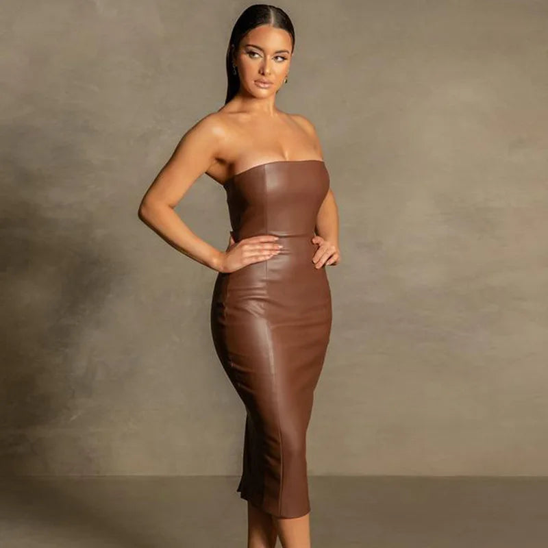 Leather Amalia Women's Dress