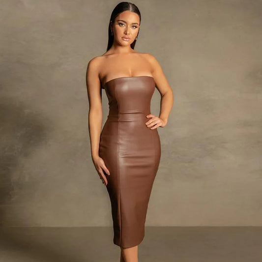 Leather Amalia Women's Dress
