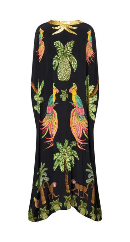 The Mairette Capelette Kaftan Black