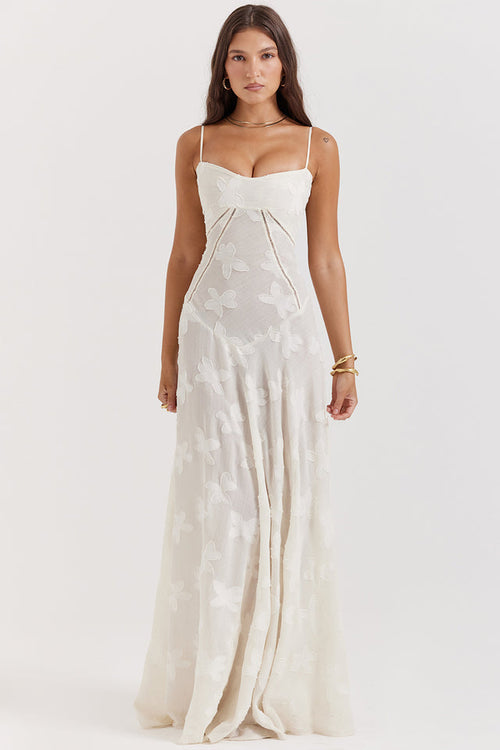 Aleyna Floral Lace Maxi Dress