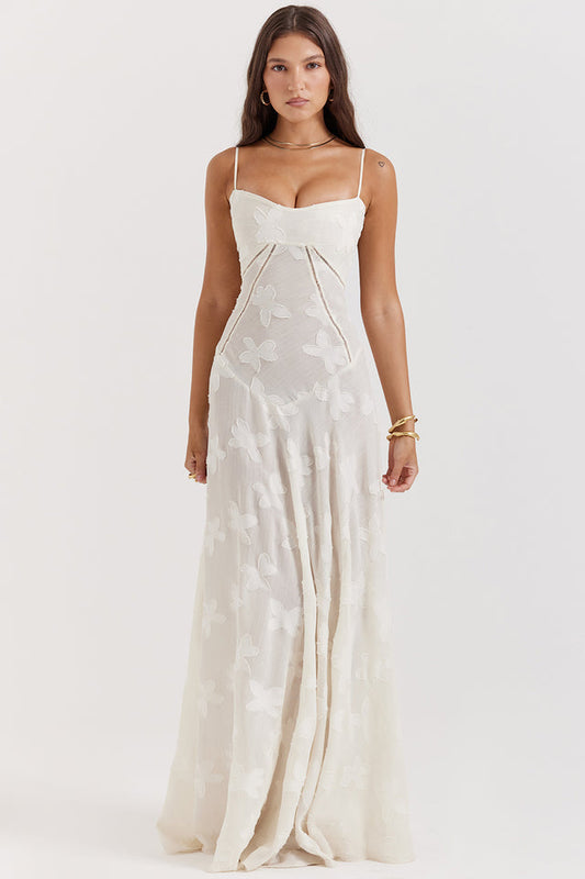 Aleyna Floral Lace Maxi Dress