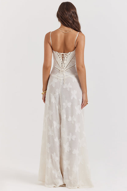 Aleyna Floral Lace Maxi Dress