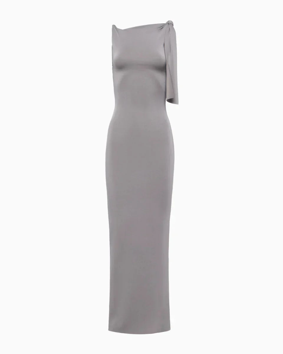 Melisa Suede Maxi Dress
