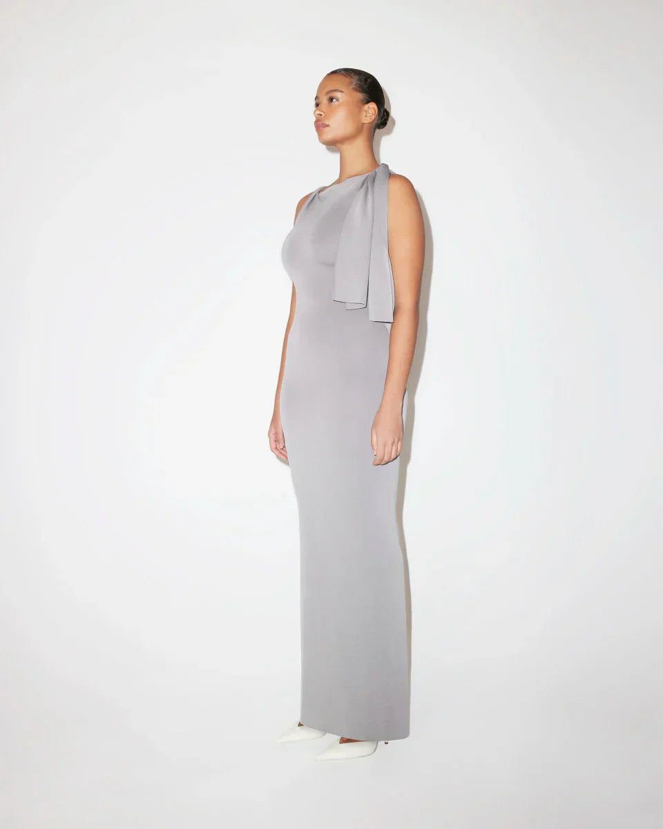 Melisa Suede Maxi Dress