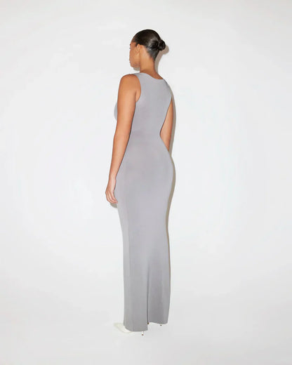 Melisa Suede Maxi Dress